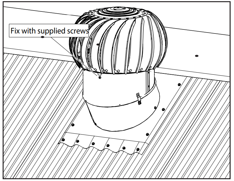 roof turbine ventilators installation in Kenya.